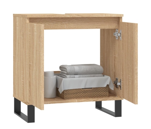 Armario de baño madera de ingeniería roble Sonoma 58x33x60 cm