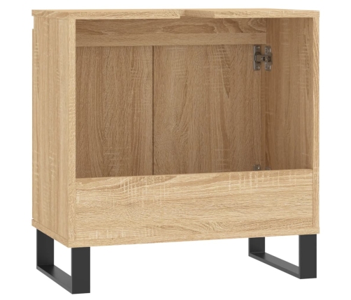 Armario de baño madera de ingeniería roble Sonoma 58x33x60 cm