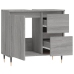 Armario de baño madera contrachapada gris Sonoma 65x33x60 cm