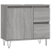 Armario de baño madera contrachapada gris Sonoma 65x33x60 cm