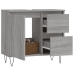 Armario de baño madera contrachapada gris Sonoma 65x33x60 cm