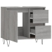 Armario de baño madera contrachapada gris Sonoma 65x33x60 cm