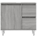 Armario de baño madera contrachapada gris Sonoma 65x33x60 cm