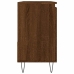 Armario de baño madera contrachapada marrón roble 65x33x60 cm