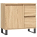 Armario de baño madera contrachapada roble Sonoma 65x33x60 cm