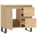 Armario de baño madera contrachapada roble Sonoma 65x33x60 cm