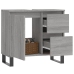 Armario de baño madera contrachapada gris Sonoma 65x33x60 cm