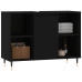 Mueble de baño madera de ingeniería negro 80x33x60 cm