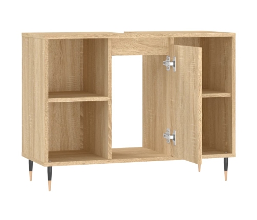 Mueble de baño madera de ingeniería roble Sonoma 80x33x60 cm