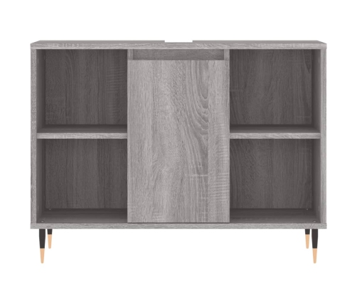 Mueble de baño madera de ingeniería gris Sonoma 80x33x60 cm