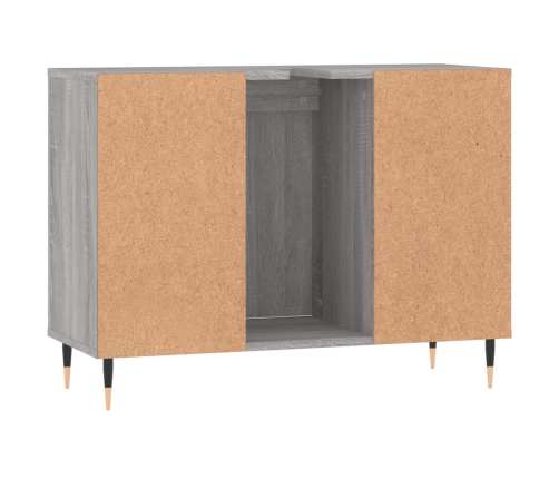 Mueble de baño madera de ingeniería gris Sonoma 80x33x60 cm