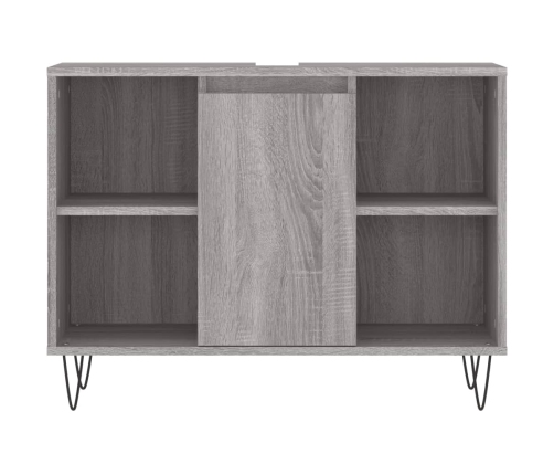 Mueble de baño madera de ingeniería gris Sonoma 80x33x60 cm