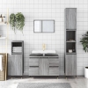 Mueble de baño madera de ingeniería gris Sonoma 80x33x60 cm