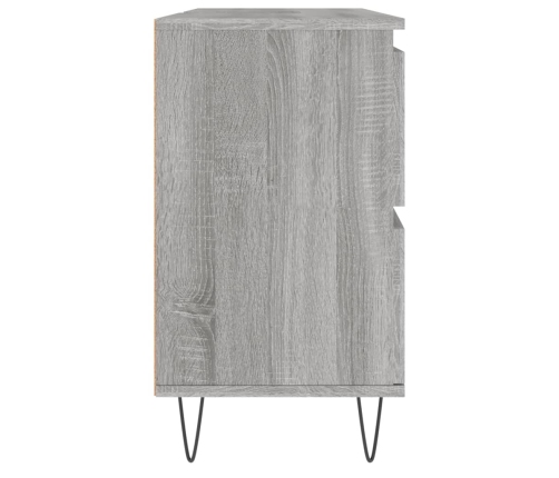 Mueble de baño madera de ingeniería gris Sonoma 80x33x60 cm