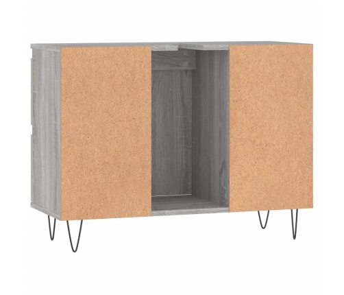 Mueble de baño madera de ingeniería gris Sonoma 80x33x60 cm