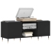 Mueble para discos madera contrachapada negro 121x38x48 cm