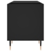 Mueble para discos madera contrachapada negro 121x38x48 cm