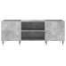 Mueble discos madera contrachapada gris hormigón 121x38x48 cm