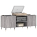 Mueble para discos madera contrachapada gris sonoma 121x38x48cm