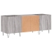 Mueble para discos madera contrachapada gris sonoma 121x38x48cm