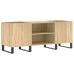 Mueble discos madera contrachapada roble sonoma 121x38x48 cm