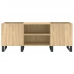 Mueble discos madera contrachapada roble sonoma 121x38x48 cm