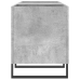 Mueble discos madera contrachapada gris hormigón 121x38x48 cm