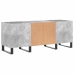 Mueble discos madera contrachapada gris hormigón 121x38x48 cm