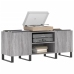 Mueble para discos madera contrachapada gris sonoma 121x38x48cm