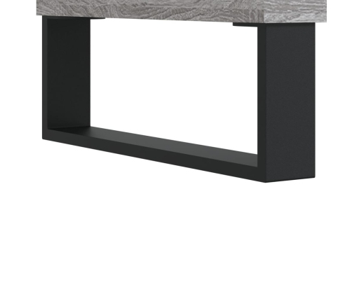 Mueble para discos madera contrachapada gris sonoma 121x38x48cm