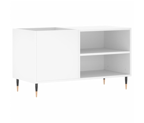 Mueble para discos madera de ingeniería blanco 85x38x48 cm