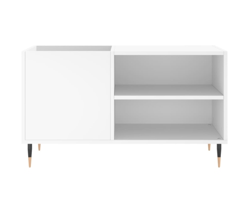 Mueble para discos madera de ingeniería blanco 85x38x48 cm