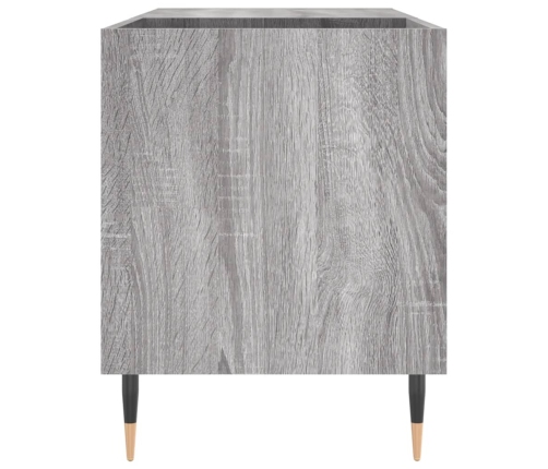 Mueble de discos madera de ingeniería gris Sonoma 85x38x48 cm