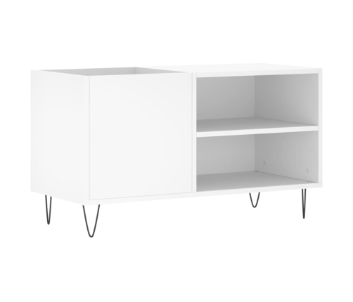 Mueble para discos madera de ingeniería blanco 85x38x48 cm