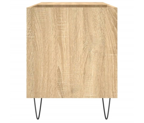 Mueble de discos madera de ingeniería roble Sonoma 85x38x48 cm