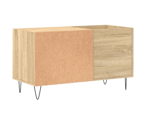 Mueble de discos madera de ingeniería roble Sonoma 85x38x48 cm