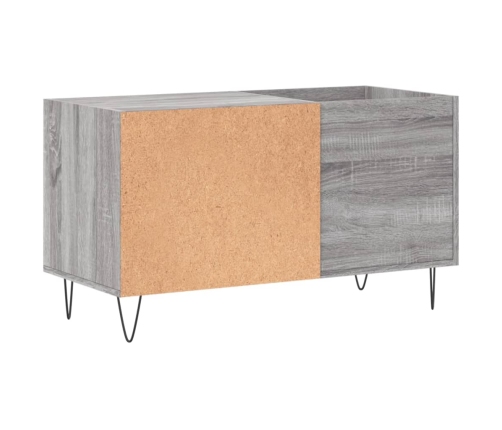 Mueble de discos madera de ingeniería gris Sonoma 85x38x48 cm