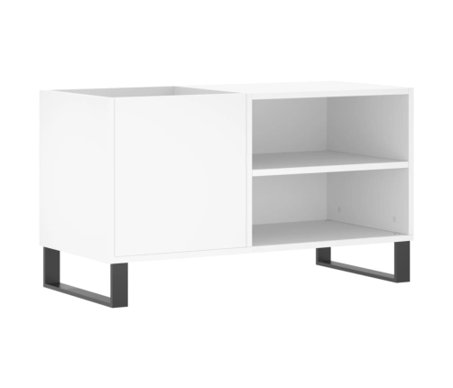 Mueble para discos madera de ingeniería blanco 85x38x48 cm