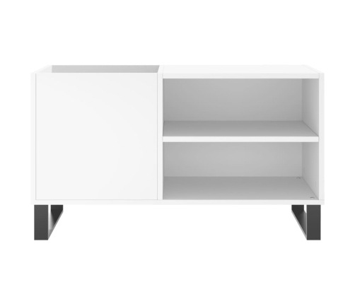 Mueble para discos madera de ingeniería blanco 85x38x48 cm