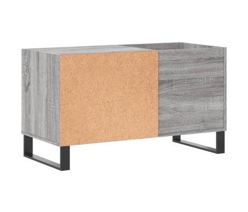 Mueble de discos madera de ingeniería gris Sonoma 85x38x48 cm