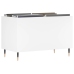 Mueble para discos madera contrachapada blanco 74,5x38x48 cm