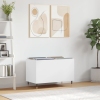 Mueble para discos madera contrachapada blanco 74,5x38x48 cm