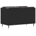 Mueble para discos madera contrachapada negro 74,5x38x48 cm