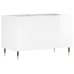 Mueble discos madera contrachapada blanco brillo 74,5x38x48 cm