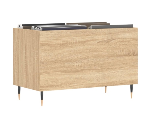 Mueble discos madera contrachapada roble Sonoma 74,5x38x48 cm