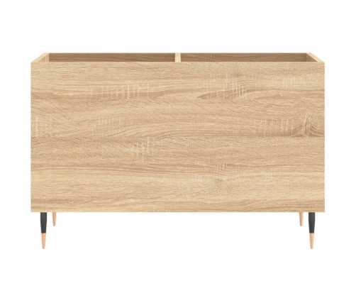 Mueble discos madera contrachapada roble Sonoma 74,5x38x48 cm