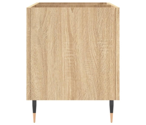 Mueble discos madera contrachapada roble Sonoma 74,5x38x48 cm