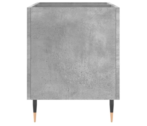 Mueble discos madera contrachapada gris hormigón 74,5x38x48 cm