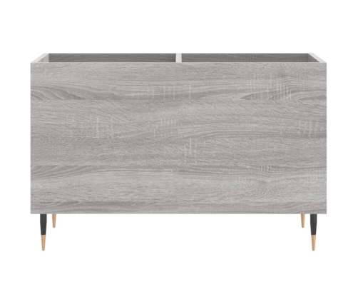 Mueble discos madera contrachapada gris sonoma 74,5x38x48 cm