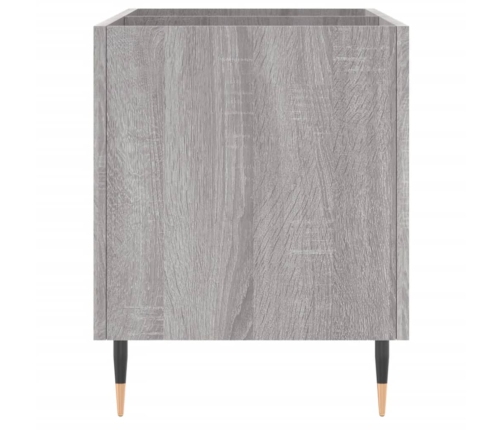 Mueble discos madera contrachapada gris sonoma 74,5x38x48 cm